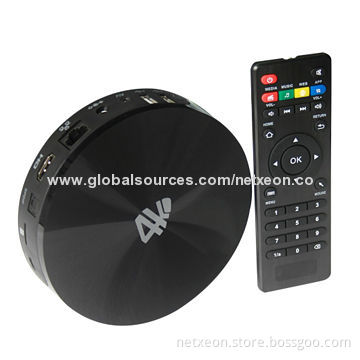 Newest XBMC with Android 4.4 quad core TV box am-logic s802 4K HDMI Skype